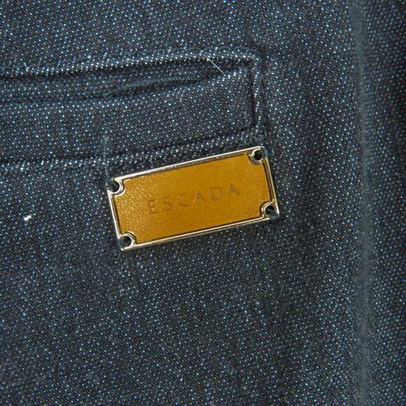 ESCADA Midnight Blue Straight Leg Jeans Size 42 Waist 30" - Picture 6 of 9